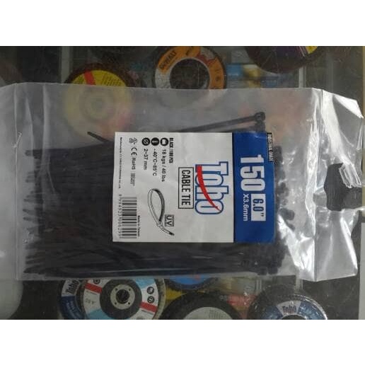 

ATKJaya- Cable Ties Black / Hitam 150 x 3.6 mm Industrial Grade TOHO