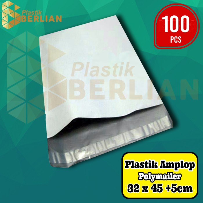 

ATKJaya- Plastik Amplop Packaging Polymailer Polybag 32x45 isi 100 White