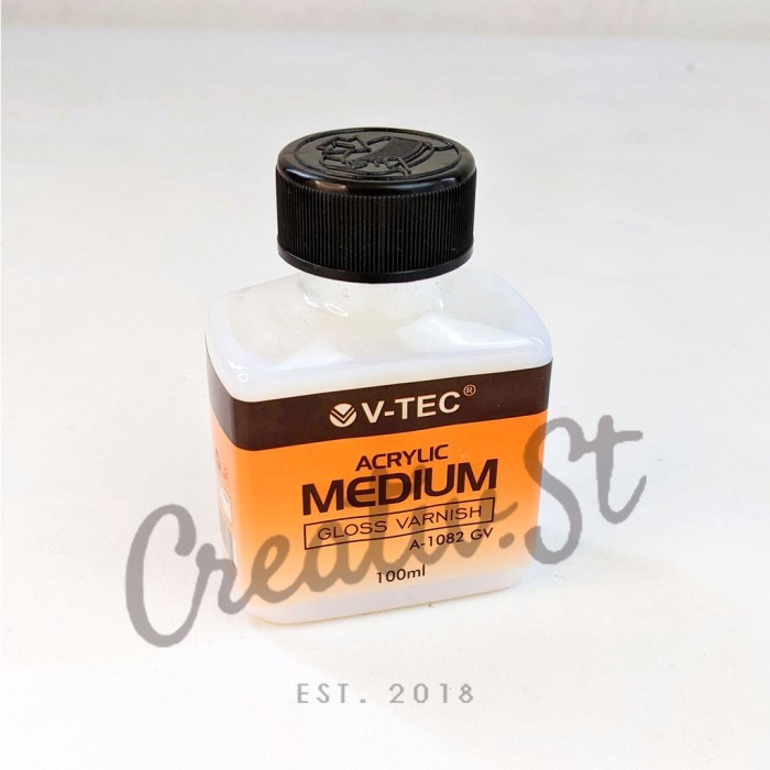 

ATKJaya- V-Tec Acrylic Medium Varnish 100 ml Matt Glossy Vernis Finisher