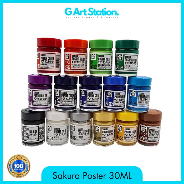 

ATKJaya- SAKURA Cat Poster / Poster Colours - 30ML