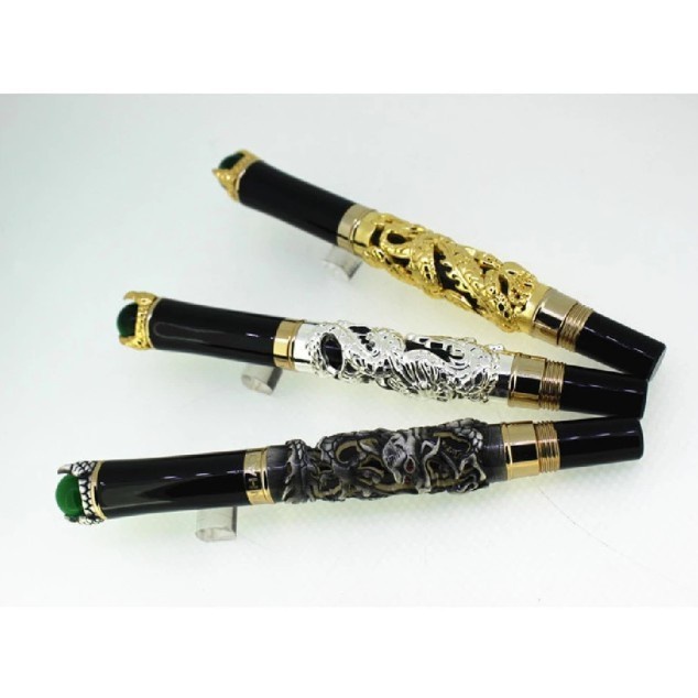 

PULPEN PENA TINTA NIB UKIRAN NAGA EMAS & BOLA MUTIARA