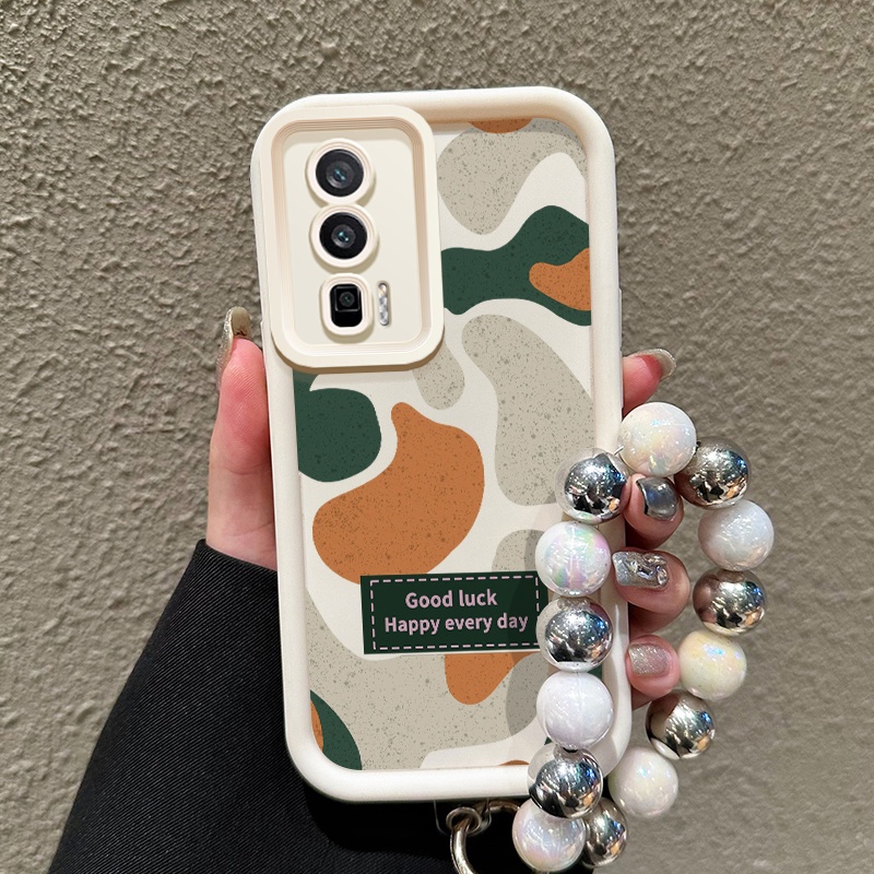 Casing Hp Untuk Xiaomi 14 14T 14T Pro 5G POCO F6 F5 Case Kasing Gelang Skema warna bergaya Kesing Si