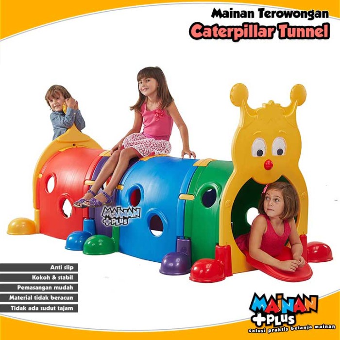 Mantab Mainan Terowongan Anak Caterpillar Bug Tunnel Playground