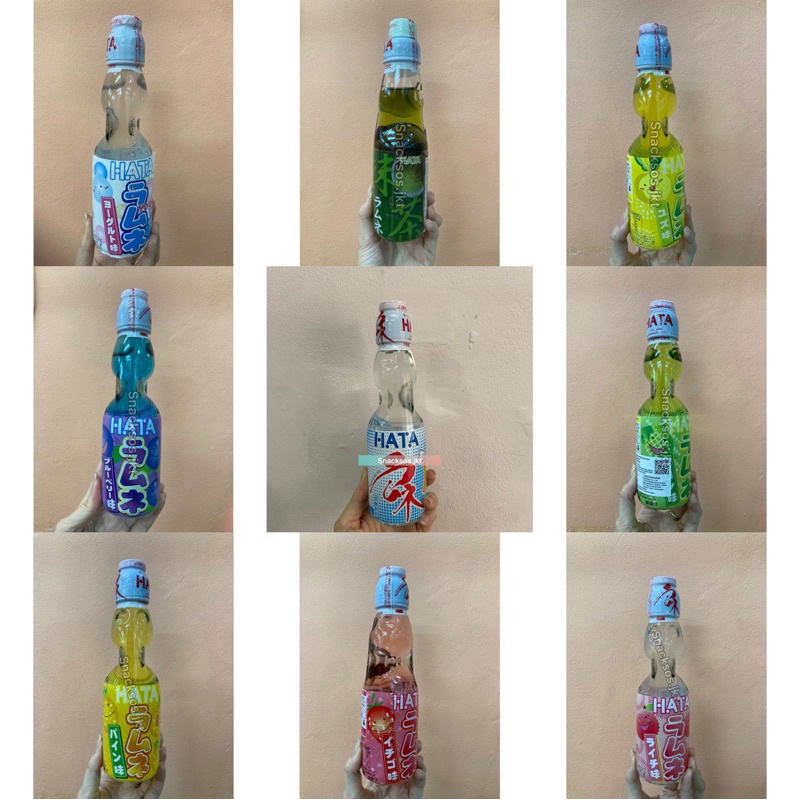 

HATA RAMUNE Strawberry / Blueberry / Matcha / Yuzu /Yogurt / Melon / Lychee / Pineapple - Soda
