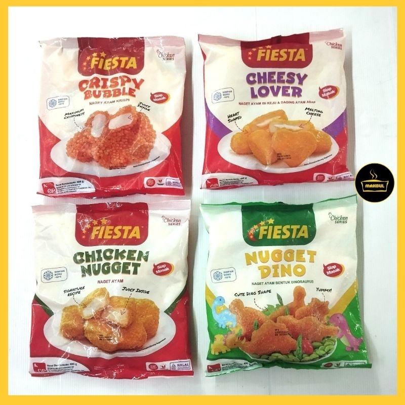 

FIESTA Nugget 400gr, Dino, Cheesy Lovers, Crispy Bubble