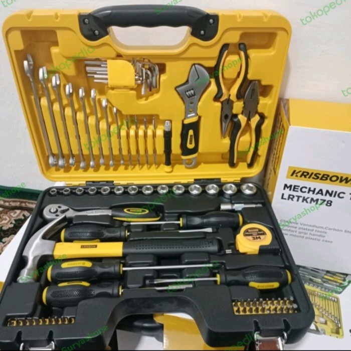ToolKit Box Set Tool Kit ORIGINAL Krisbow Kotak Perkakas Mekanik
