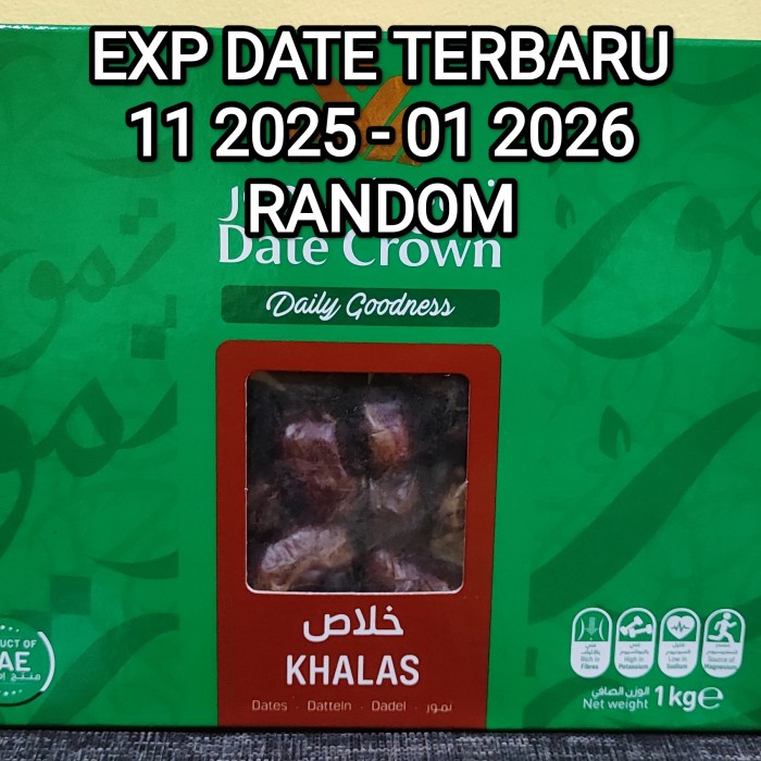 

kurma khalas date crown 1kg