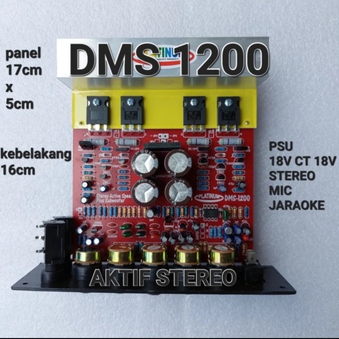 Pcb Kit Mesin Speaker Aktif Stereo Dms 1200 Platinum Dms1200 Tip 3055