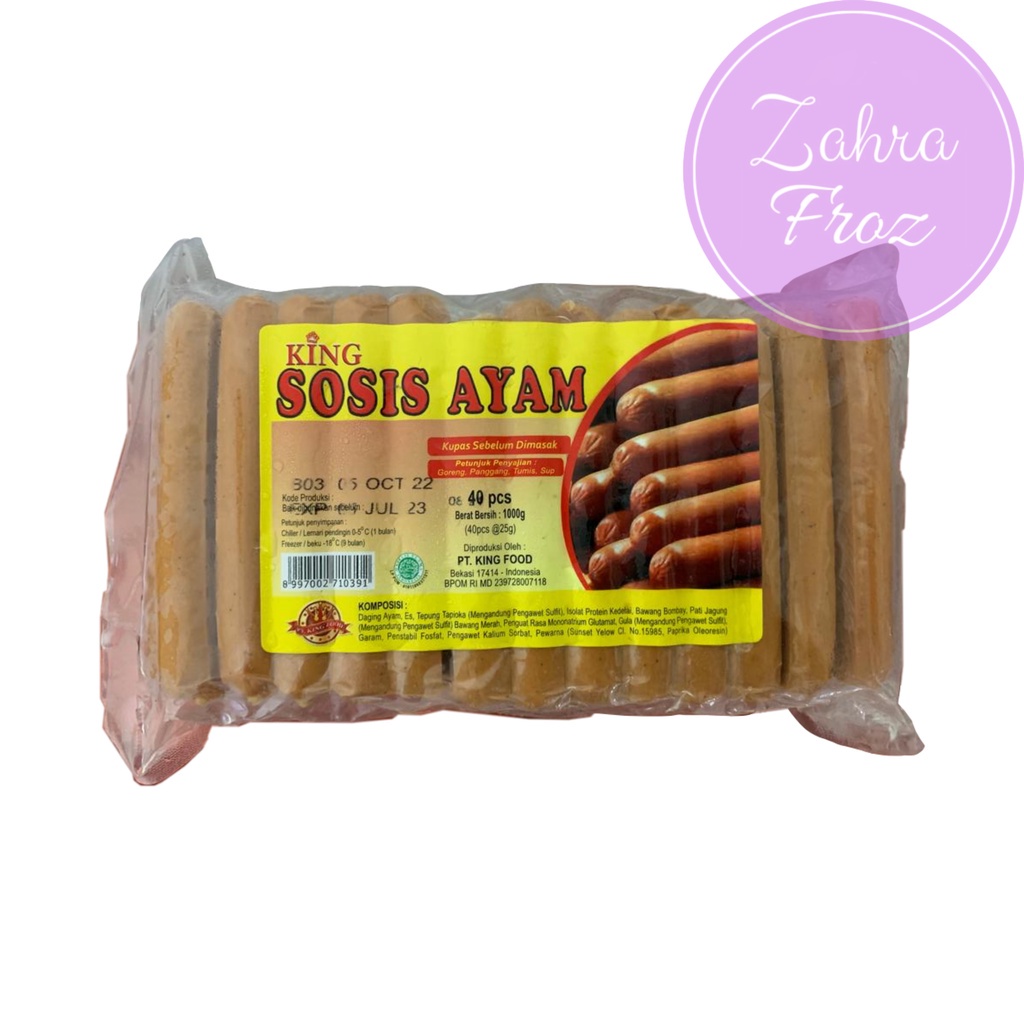 

KING SOSIS AYAM 1 KG ISI 40 PCS