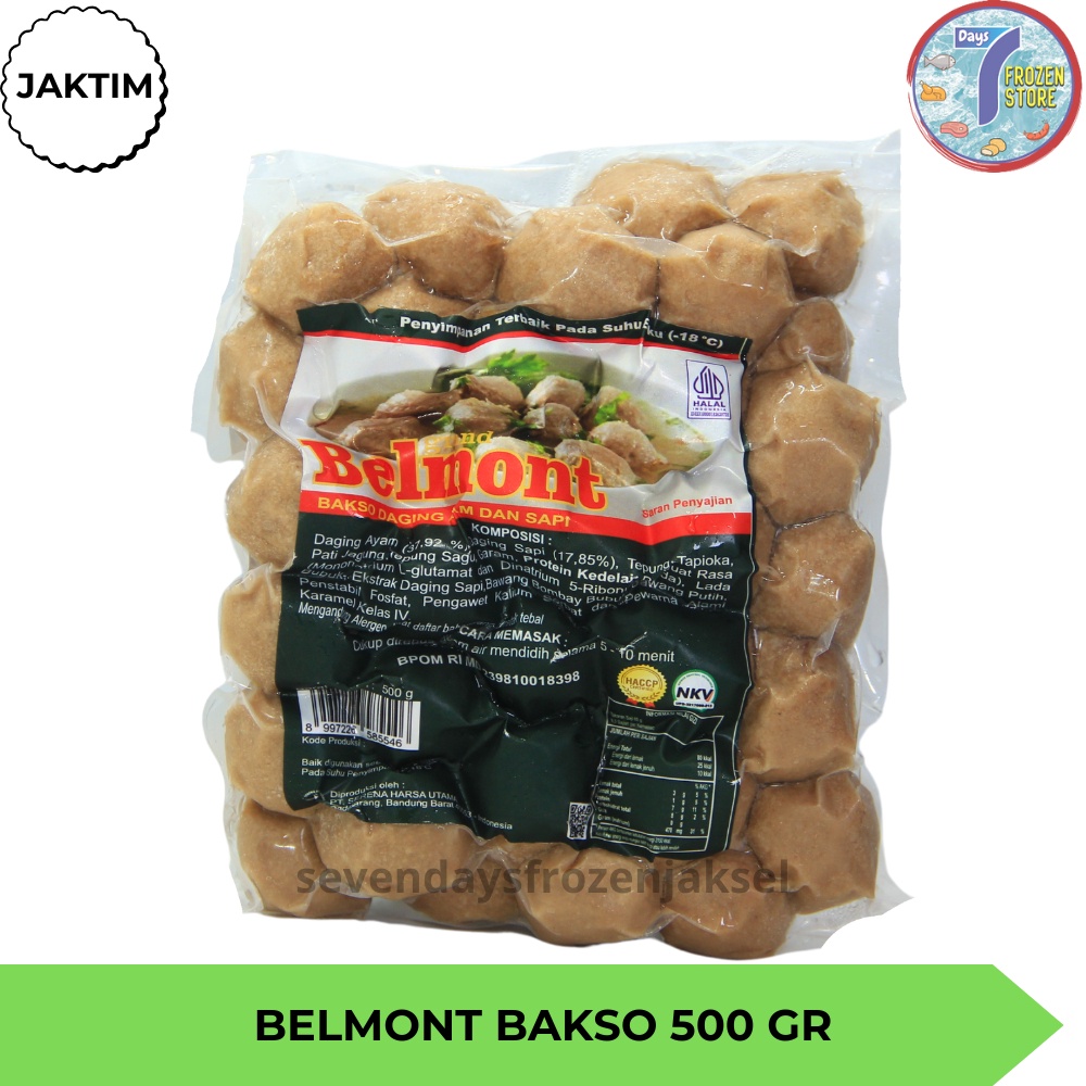 

Bakso Sapi Belmont isi 50 kemasan 500 gr