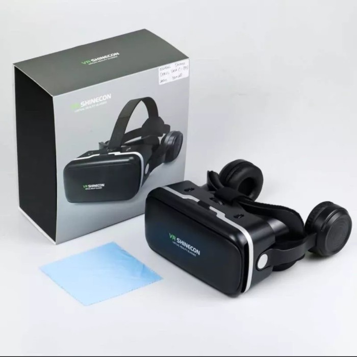Terlaris Shinecon 6.0 VR Box Virtual Reality + Headphone Android IOS