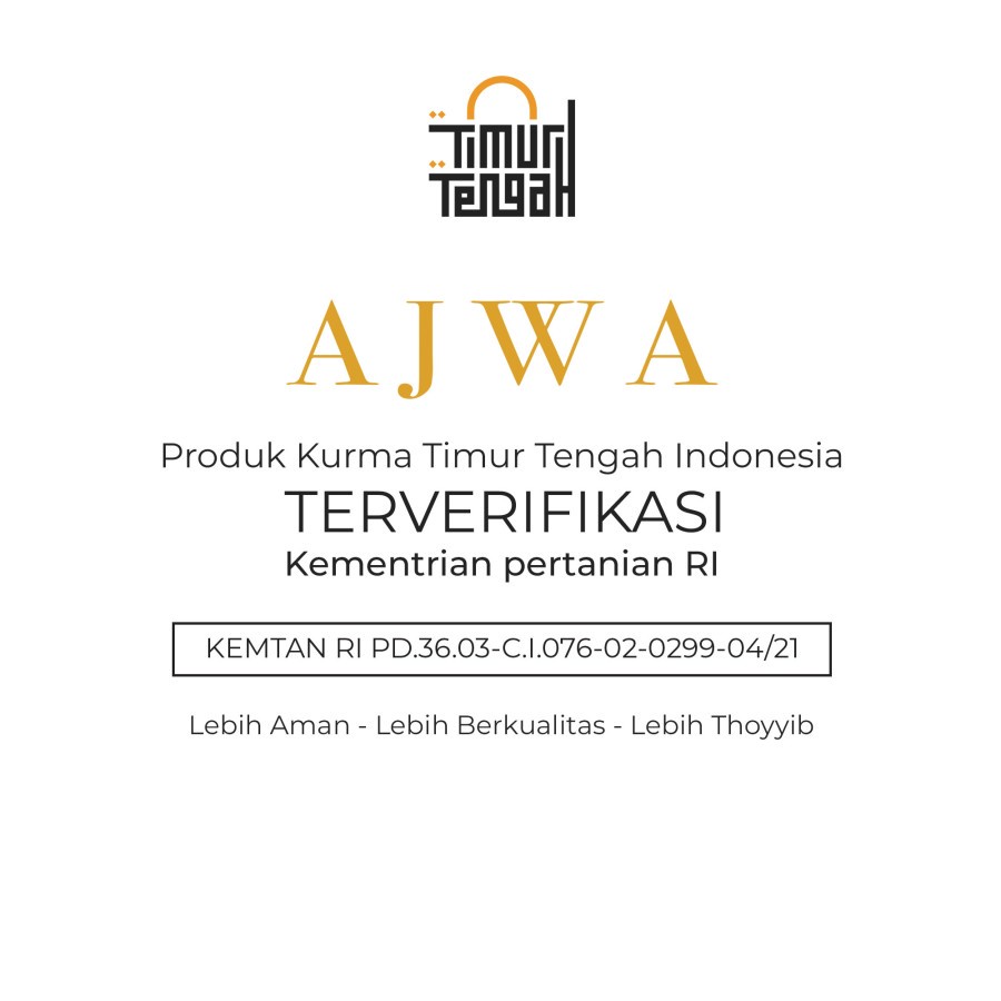 

Timur Tengah Kurma Ajwa 1 Kg Kurma Nabi Premium Original High Quality