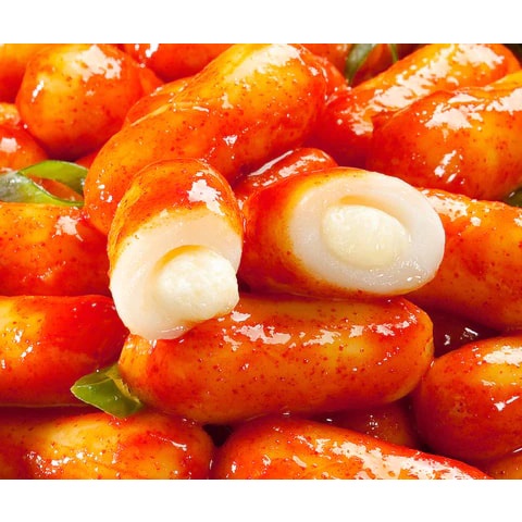 

Fresh Mozarella Cheese tteokpokki 500gr Halal - Kue Beras Isi Keju Mozarella