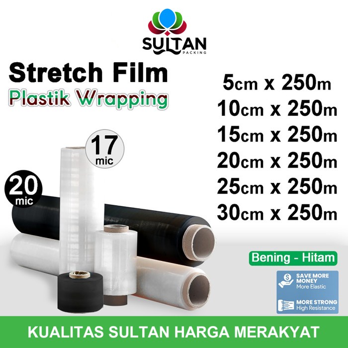 

SOUVEN- Plastik Wraping Stretch Film 250m DELKOWRAP Wrapping Pembungkus SATUAN