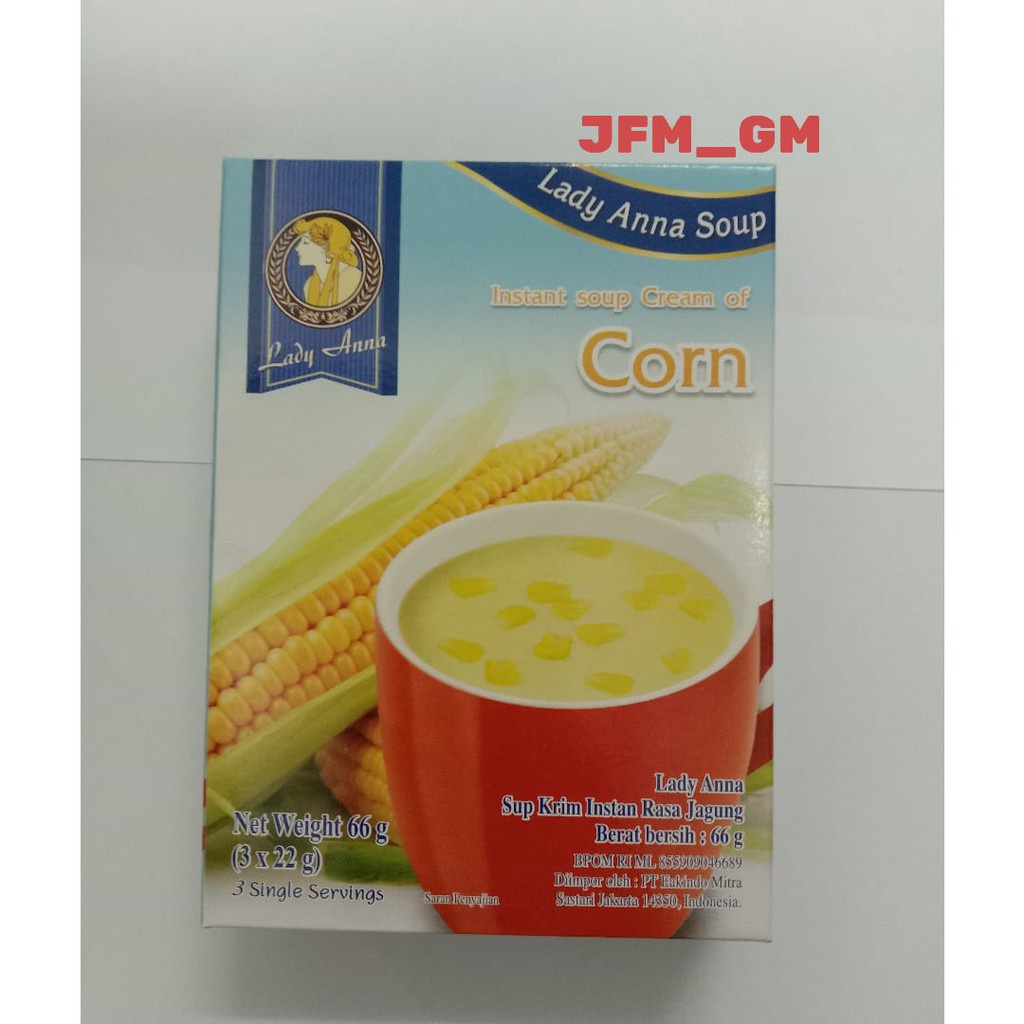 

LADY ANNA INSTANT SOUP CREAM OF CORN 66GR