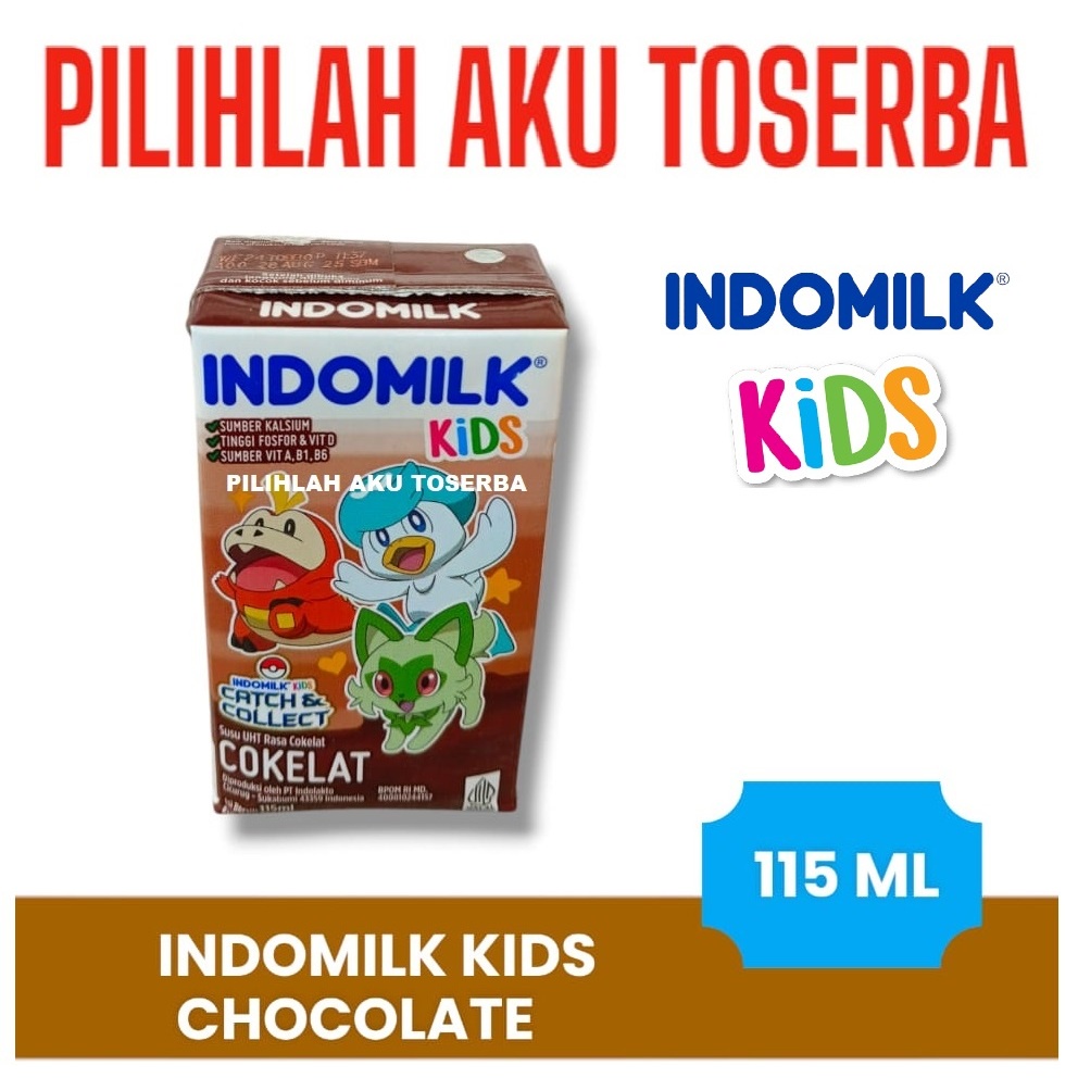 

Susu INDOMILK KIDS COKLAT (Cokelat) UHT - 115 ml (1 DUS ISI 40)