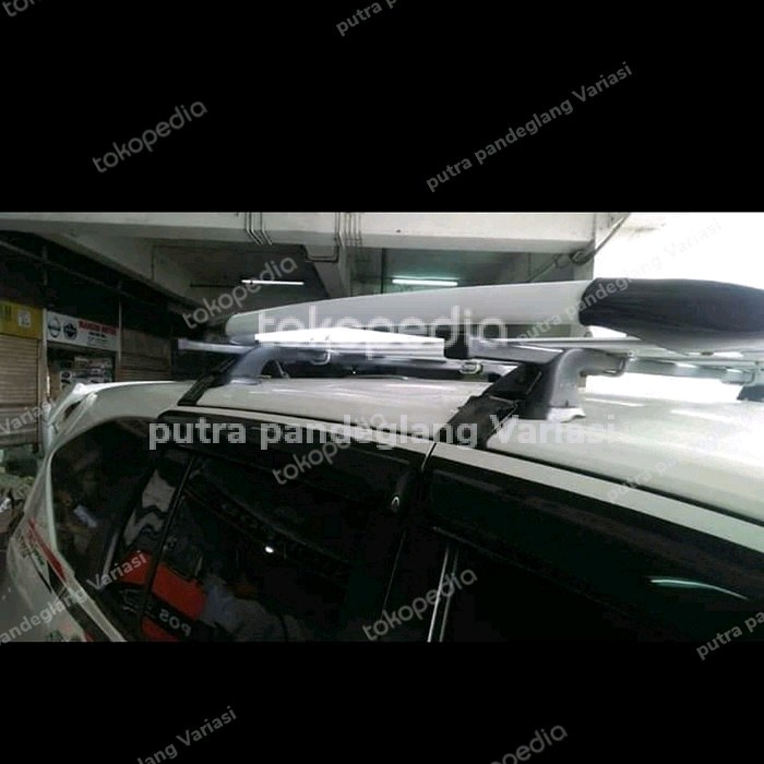 JAYAmart- roof rak bagasi atas + cross bar mobil calya /Sigra merek sun rack