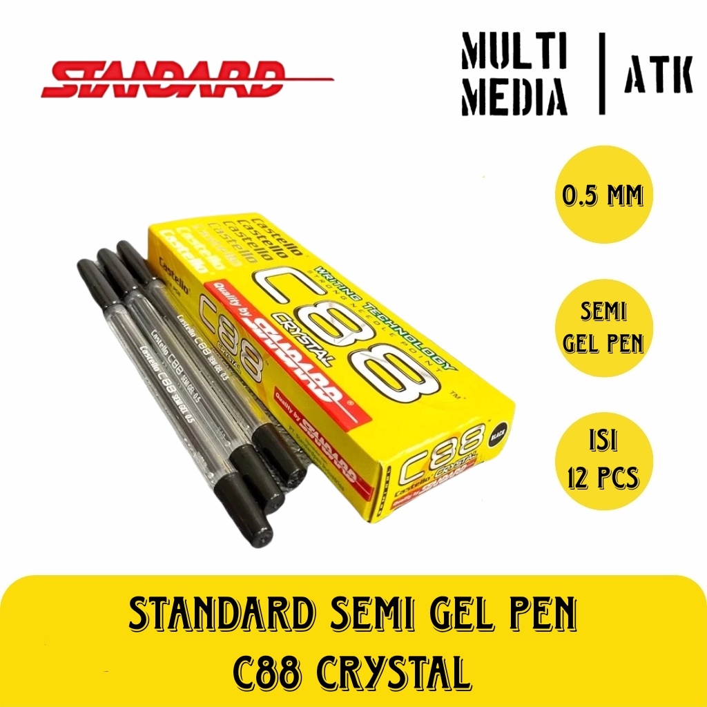 

IK! BALLPOINT / PULPEN STANDARD C88 CRYSTAL CASTELLO (1 PAK)