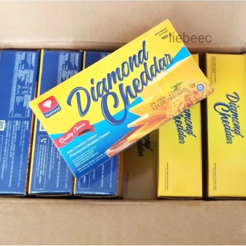 

Keju Cheddar Diamond 180 gram / 180 Gr