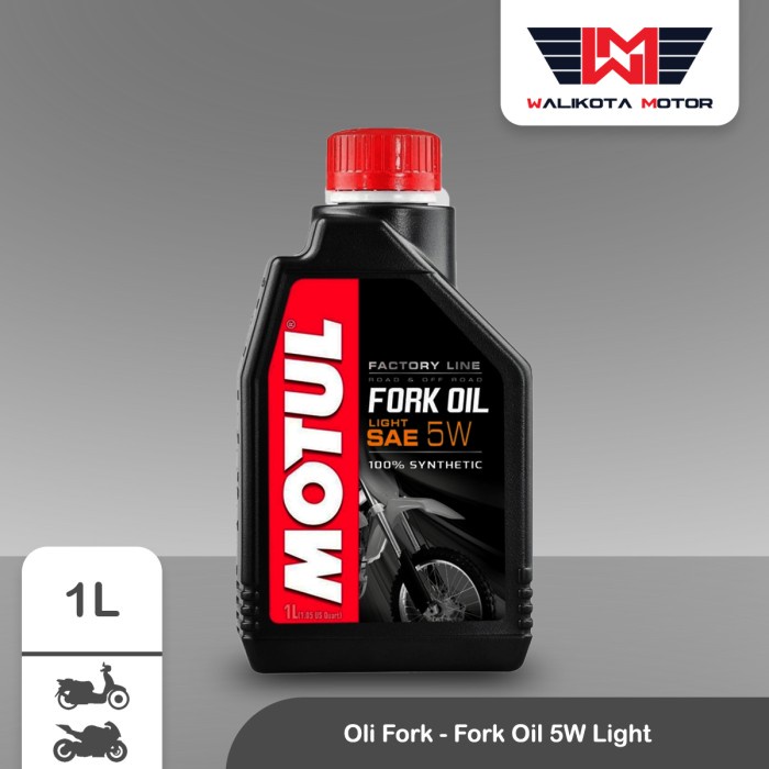 JAYAmart- MOTUL FORK OIL LIGHT 5W 1L - OLI FORK MOTOR