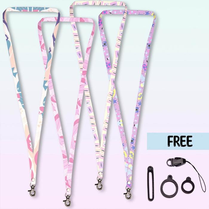

FREE ONGKIR Lanyard kalung strap ring o tali wallet card name tag gantungan kunci motor id card