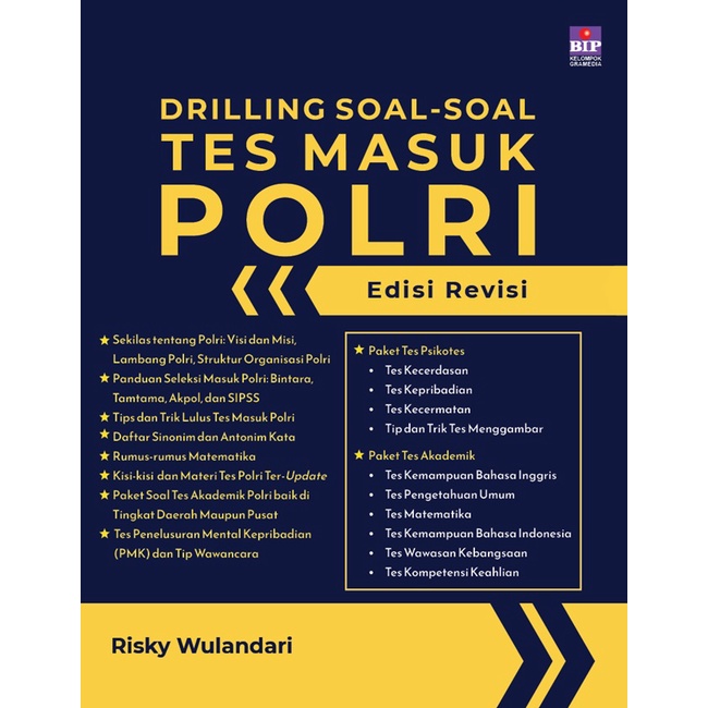Gramedia Cirebon - BUKU DRILLING SOAL-SOAL TES MASUK POLRI EDISI REVISI (COVER