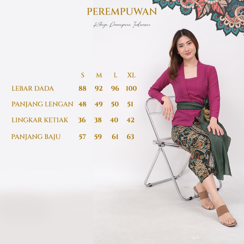 NEW SAMAYA Setelan Set Kebaya Bali Kutu baru Kain Sifon Chiffon Simple Casual Putih Hitam Polos