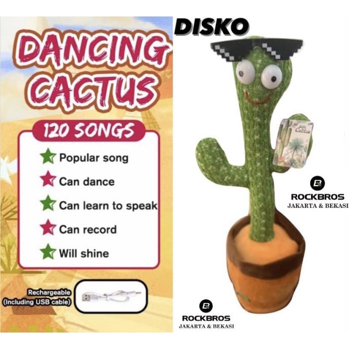 Tiktok Mainan Boneka Tanaman Bergoyang Kaktus Joget Cactus Dance 2021