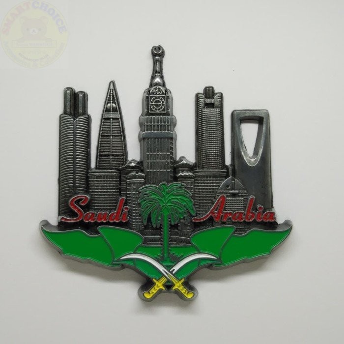 SCSHOP Magnet tempelan kulkas Mekkah souvenir negara Saudi Arabia nUg