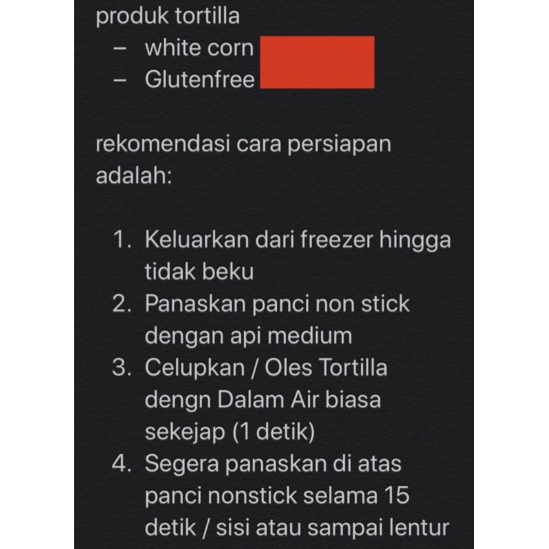 

Gluten Free Tortilla Frozen (Kulit Kebab),20cm, Sehat,Bebas Pengawet!