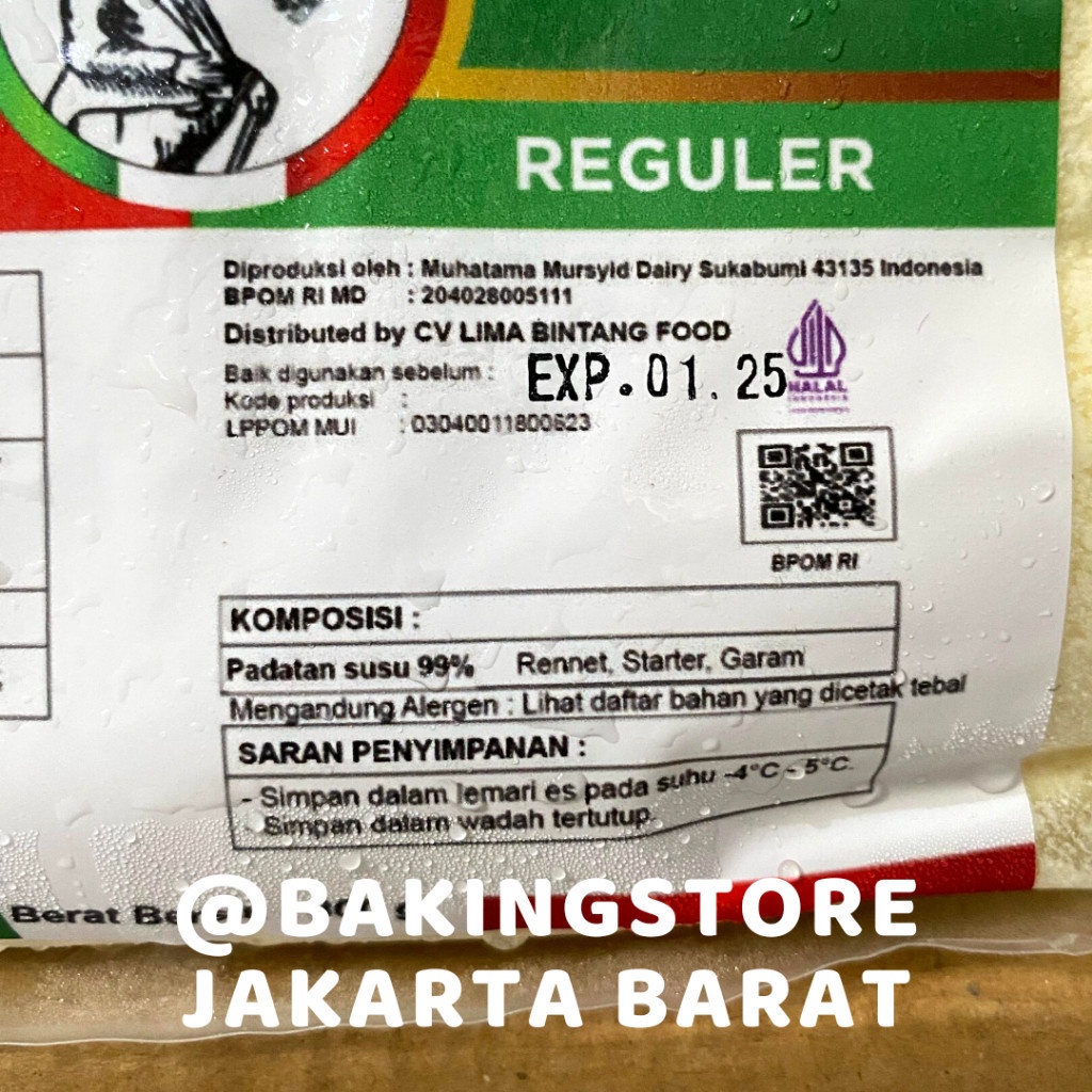 

Keju Parmesan Parut Indocheese 300gr Grated Cheese