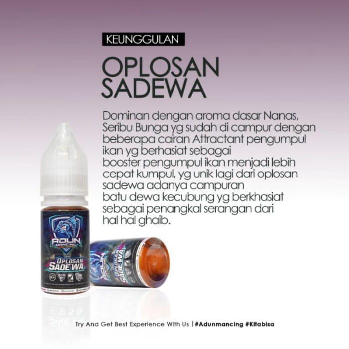 Sale Terbatas Essen Oplosan Nakula Sadewa Adun Mancing Aman