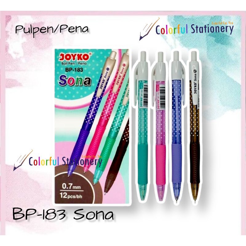 

Pulpen / Ballpoint Joyko Sona BP-183 (12 Pcs)