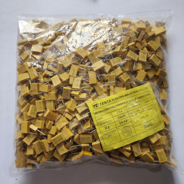 Jual [READY] Capacitor MKM 104 100N 275V Kapasitor MKT 100N 275 Volt 1000 Pcs