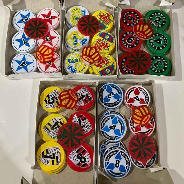 IK Biji Karambol Tebal 3 mm / 4 mm / 5 mm / Rangkap 2 Lapis / Super Jumbo Besar All Motif Random