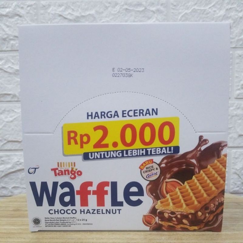 

HJ SNACK TANGO WAFFLE CHOCO HAZELNUT BOX MAKANAN RINGAN KUE WAFER COKLAT COKELAT MURAH