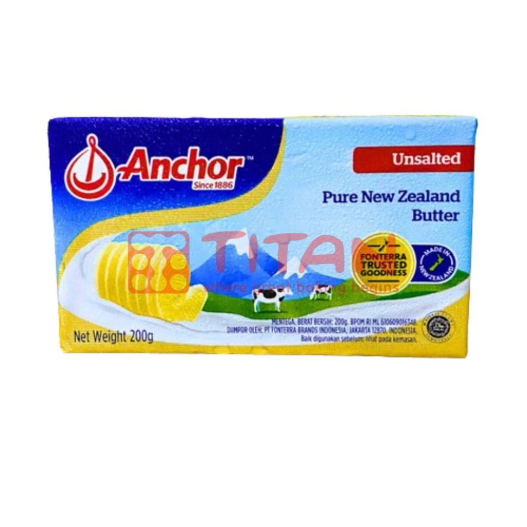 

BUTTER ANCHOR UNSALTED 200 GR