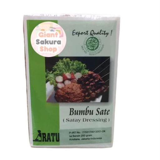 

Ratu Satay Dressing, Bumbu Sate Ratu 200g