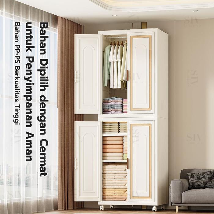 JumboSIV Lemari Plastik Pakaian Minimalis Baju Bayi Lemari Plastik Anak