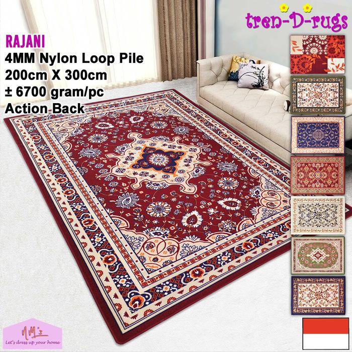 TrenDrugs Karpet modern klasik vintage persian retro jumbo alas duduk lantai ruang tamu kamar tidur