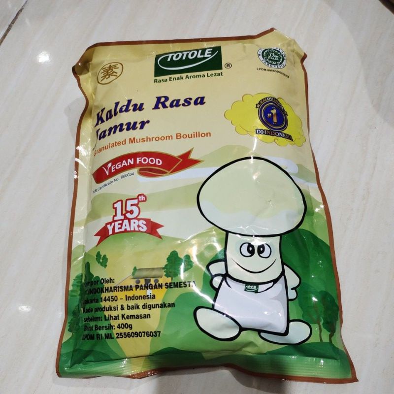 

Totole Kaldu Rasa Jamur 400 gram (halal) vegetarian