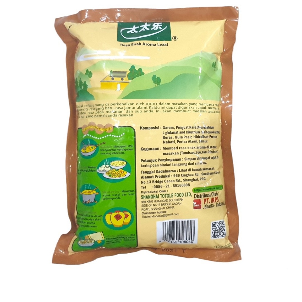 

Kaldu Penyedap Jamur Totole Mushroom Bouillon Mpasi 400 Gr 400Gr (Pack)