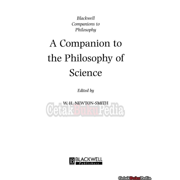 Worldbook Philosophy Of Science Companion Blackwell Softcover