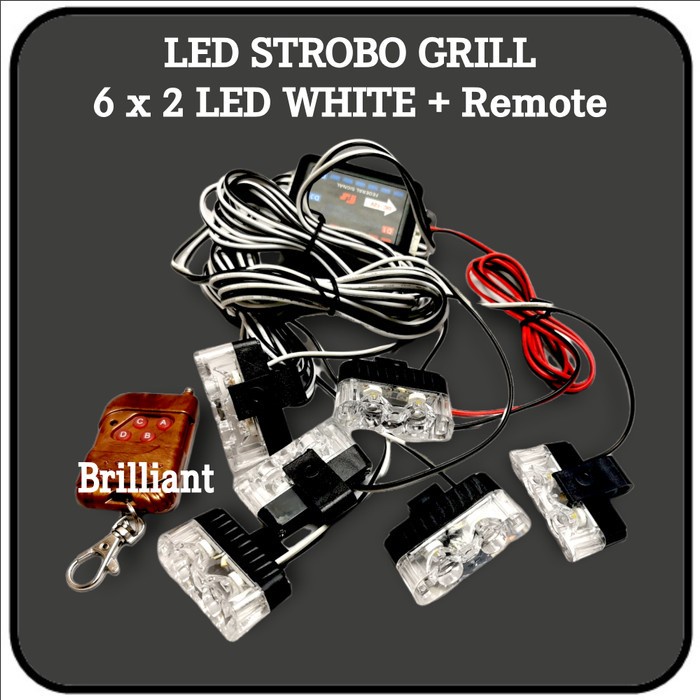 JTTOP LED STROBO - LAMPU BLITZ - MOBIL PATWAL