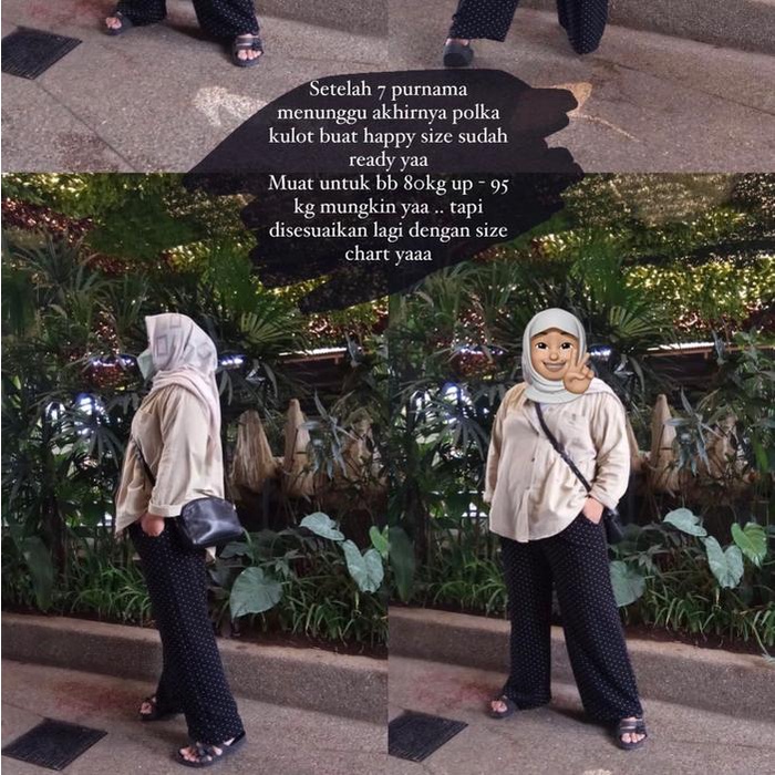 KeCe Kulot polkadot jumbo / kulot polkadot bigsize