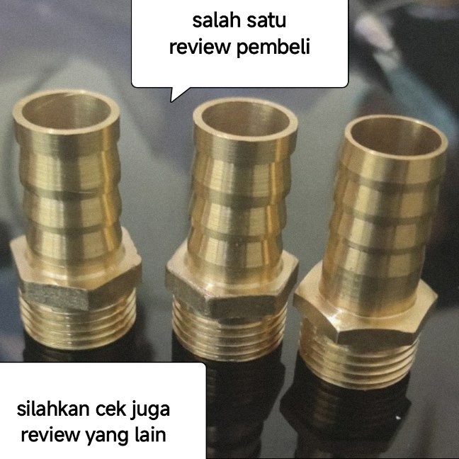 JTTOP" SAMBUNGAN SELANG AIR KE DRAT 1/2" - ULIR LUAR PIPA PVC IRIGASI SHOWER