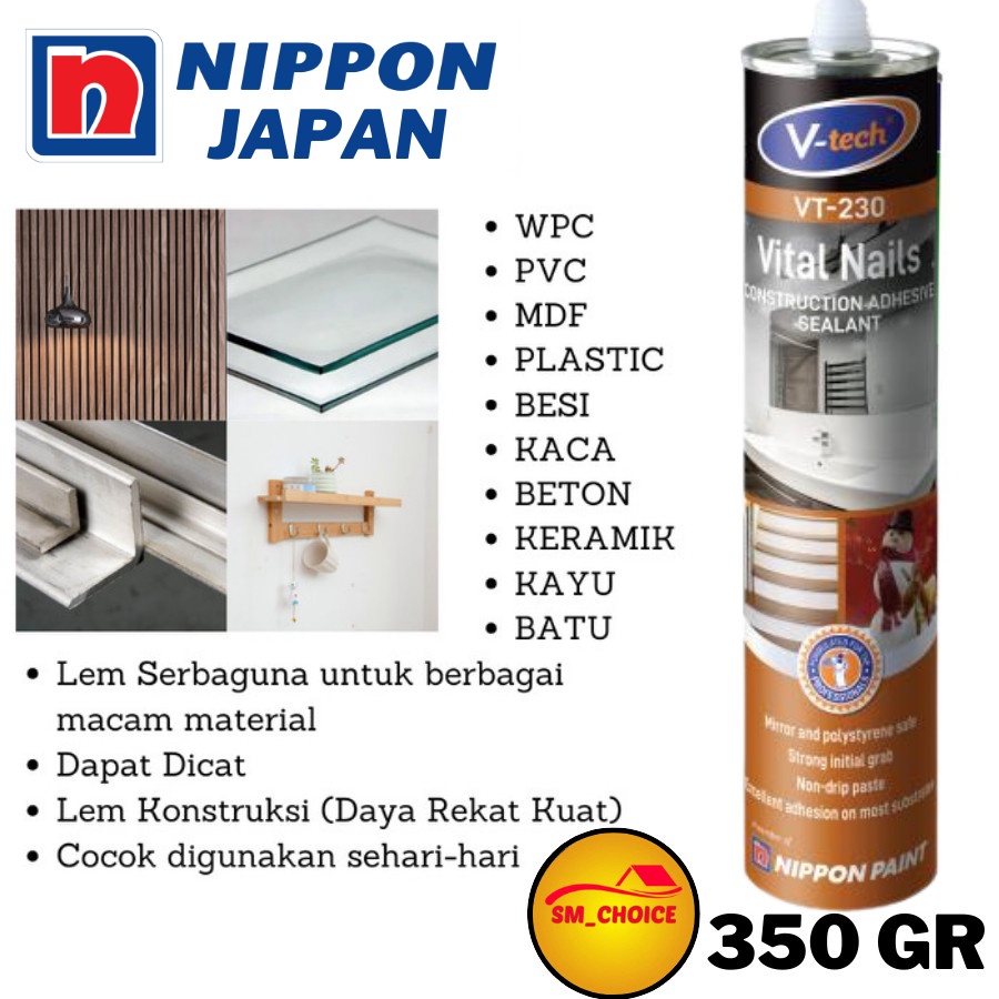 

Lem Dextone No More Nails 300 ml - Lem Anti Paku - Lem Tanpa Paku - 223