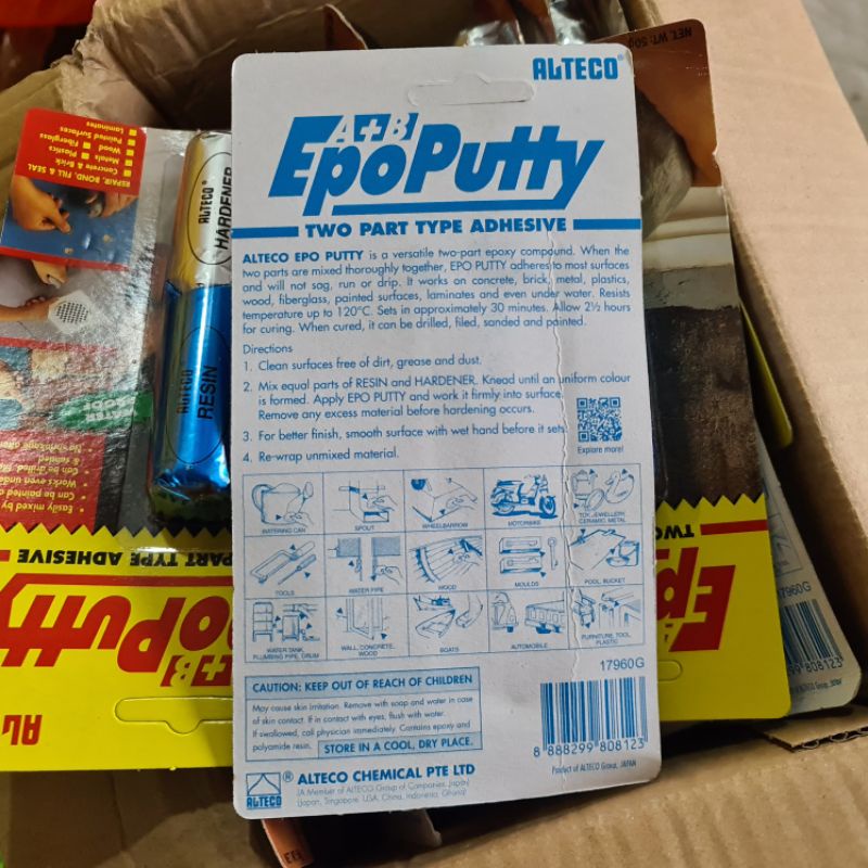 

Lem Alteco EPO PUTTY 50 Gram / LEM PORTING Lem EPOPUTTY / Lem Dodol/ Lem Serbaguna