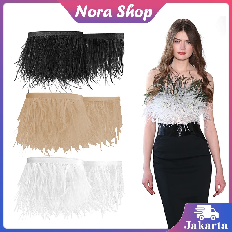 ACCMT- 1M Bulu Ostrich Panjang Bulu Ostrich Pendek Bulu Bulu Hiasan Baju