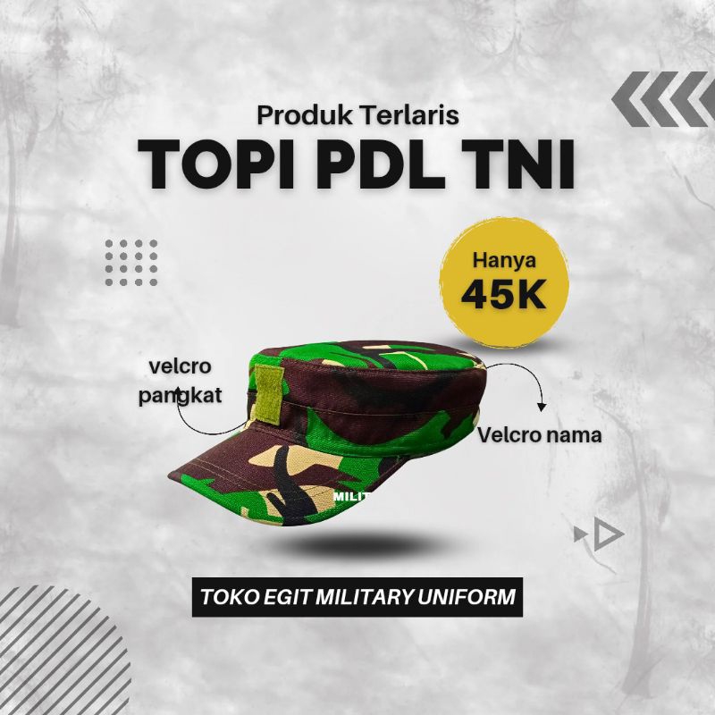Ready TOPI PET PDL TNI AD TERBARU LORENG TNI AD TERBARU TOPI PET KASAD